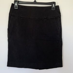 Denim pencil skirt
